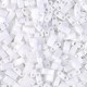 Miyuki half tila 5x2.4mm beads - White opaque HTL-402